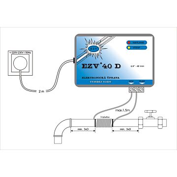 Fyzikálny zmäkčovač vody EZV 40 D