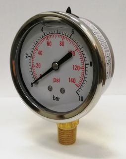 Manometer pre meranie tlaku vody (glycerinový)