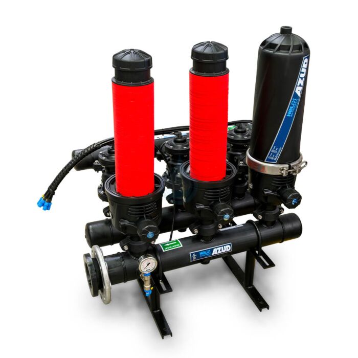 Samočistiaci diskový filter pre zavlažovanie s nízkotlakovým čistením (1,5 bar). Ponúka vysokú filtračnú účinnosť, minimálnu údržbu a spoľahlivú ochranu proti upchávaniu kvapkačov.