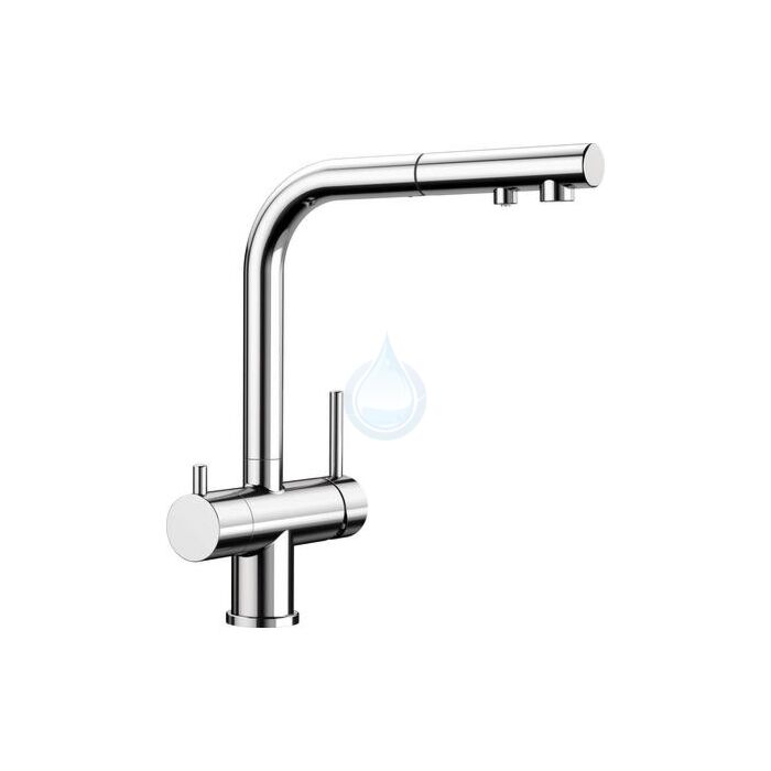 BLANCO FONTAS-S II chróm so sprškou

3-cestná batéria: Voda a filtrovaná voda priamo z jednej batérie
