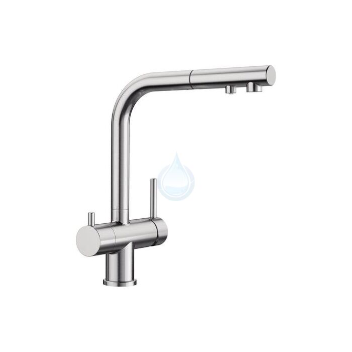 BLANCO FONTAS-S II imitácia nerez UltraResist so sprškou

3-cestná batéria: Voda a filtrovaná voda priamo z jednej batérie
