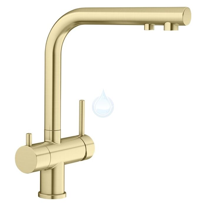 BLANCO FONTAS II Saténová zlatá

3-cestná batéria: Voda a filtrovaná voda priamo z jednej batérie