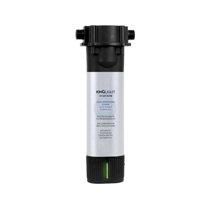 Úsporna UV lampa KingLight LED 15L pre všetky domáce filtre a reverzné osmózy. Eliminuje 99,98% baktérií a mikroorganizmov obsiahnutých vo vode a má životnosť  nad 15 rokov.