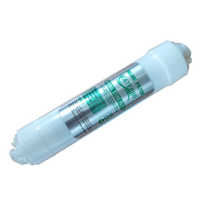 Mineralizátor (postfilter) určený pre domáce reverzné osmózy. Dodatočne dodáva do filtrovanej osmotickej vody minerály v optimálnom pomere ako sú: kalcium, magnézium, sodík, draslík a iné prvky nachádzajúce sa v minerálnych vodách. Pripojenie nástrčným sy