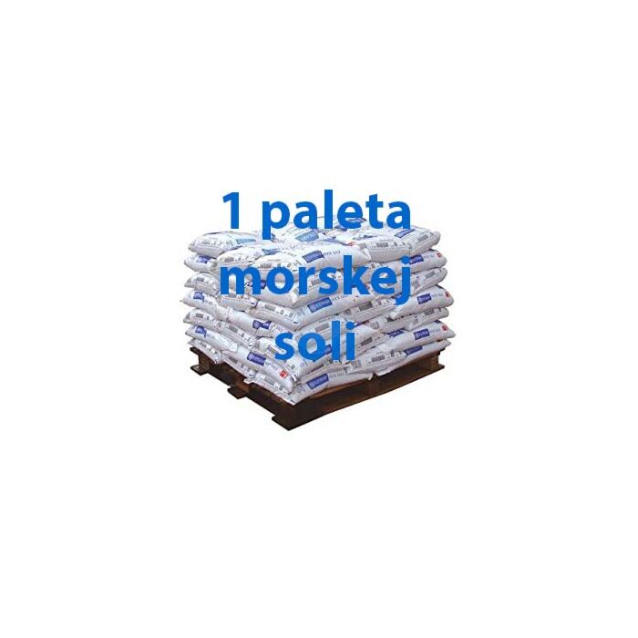 Morská soľ do bazéna 1000 kg 20 vriec po 25 kg pre prípravu morskej vody.