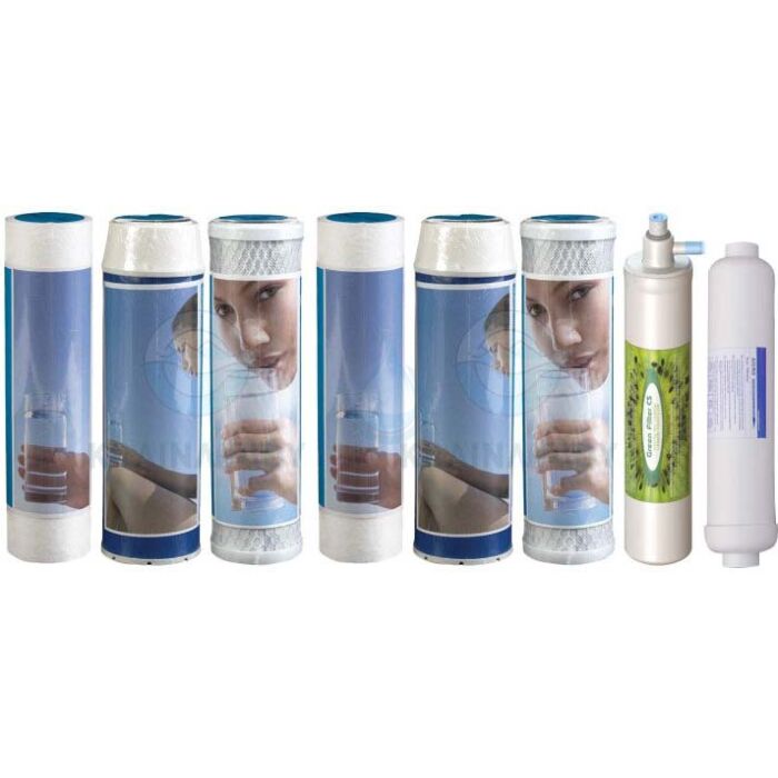 Sada 8 náhradných filtrov do reverzej osmózy Crystal Stella