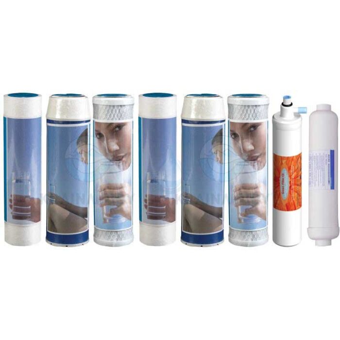 Sada 8 náhradných filtrov do reverzej osmózy Crystal Stella