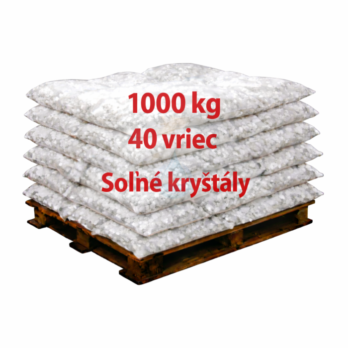 Soľné kryštály SALT CRYSTALS do zmäkčovača vody potravinárske určené na regeneráciu katexu, anexu, ecomixu a iných iónovýmenných živíc.