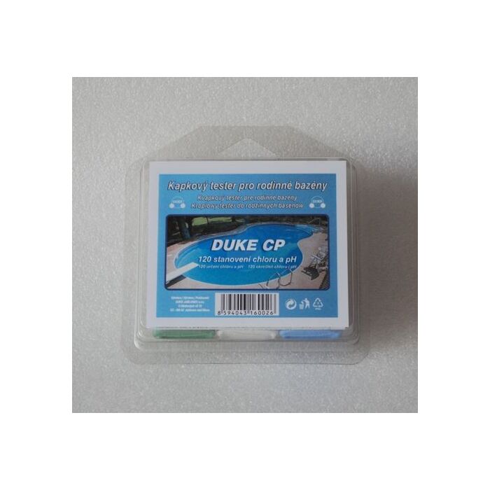 Kvapkový tester DUKE CP na chlór a ph