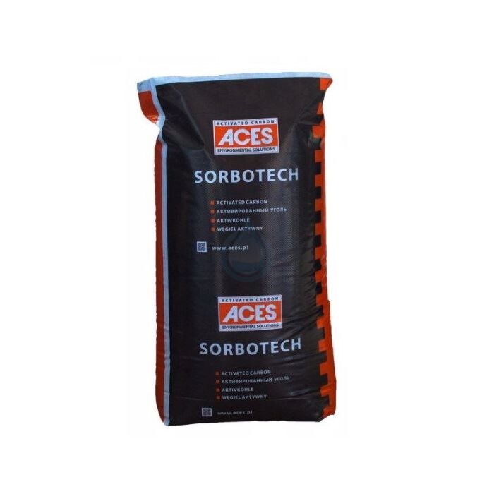 Najkvalitnejšie granulované aktívne uhlie SORBOTECH vyrábané z kokosových škrupín.  Účinne odstraňuje z vody chlór, THM a ďalšie škodlivé organické zlúčeniny. Zlepšuje chuť a vôňu vody.