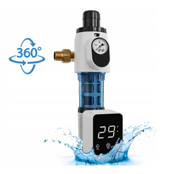 Canature CPF - samočistiaci filter s rotačnými kefami, manometrom, regulátorom tlaku a automatickým odkaľovaním