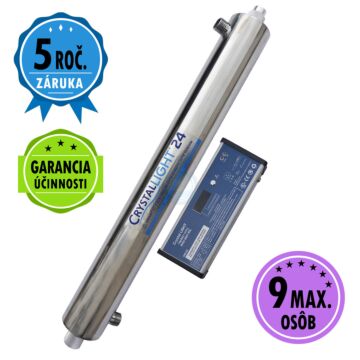 UV lampa Crystal LIGHT 24 PRO (80W) (6-9 ľudí)