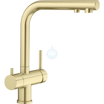 BLANCO FONTAS II Saténová zlatá

3-cestná batéria: Voda a filtrovaná voda priamo z jednej batérie