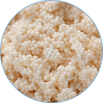 PURE PA202 - makroporézne fitračné médium špeciálne vyvinuté na odstraňovanie dusičnanov a dusitanov z vody pomocou iónovej výmeny.