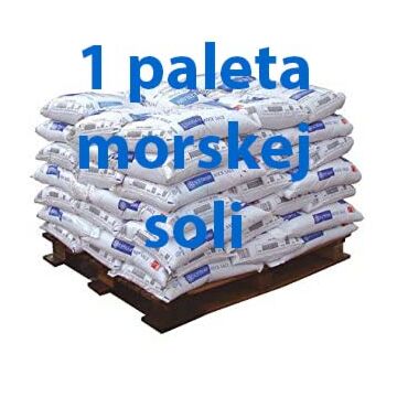 Morská soľ do bazéna 1000 kg 20 vriec po 25 kg pre prípravu morskej vody.