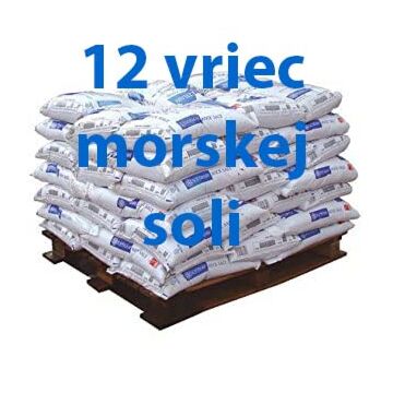 Pravá morská soľ vhodná do bazénov 12 vriec po 25 kg pre prípravu morskej vody.
