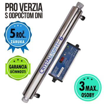 UV lampa Crystal® LIGHT 6 PRO (28W) (1-3 ľudí)