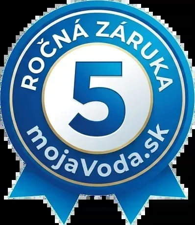 Odznak záruky a servisu mojaVoda.sk – 2-ročná zákonná záruka na filtračné zostavy a servis po celej SR