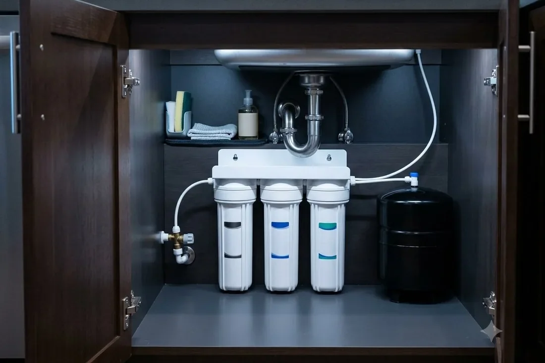 Filtračná zostava pod kuchynským drezom