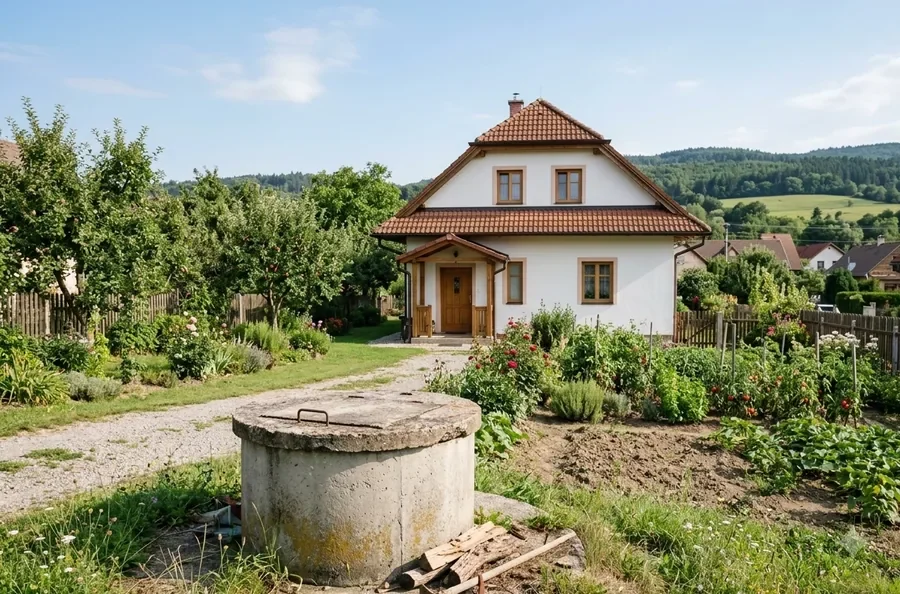 Vidiecky rodinný dom so záhradou a vlastnou studňou